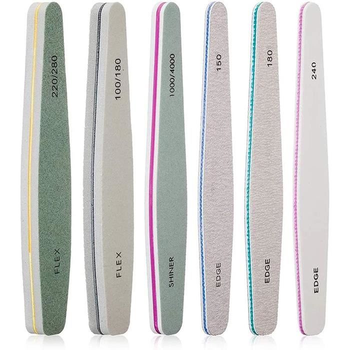 Lime à Ongles Professionnelle,Lot de 6 limes à ongles professionnelles — free download