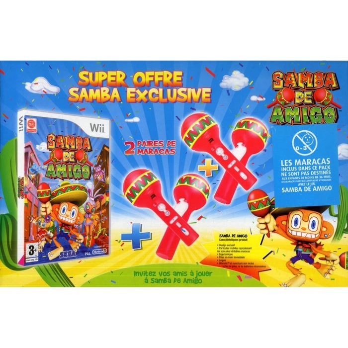 Samba De Amigo + Maracas / Jeu Console Nintendo Wi