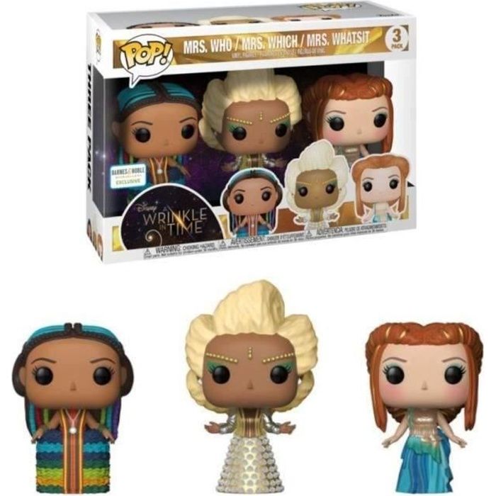 3 Figurines Funko Pop! Disney Un raccourci dans le temps: The 3 Mrs. Exclusive