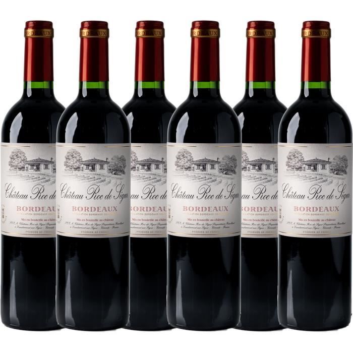 Château Roc de Ségur 2016 - vin rouge - Bordeaux AOC rouge - lot de 6 bouteilles.
