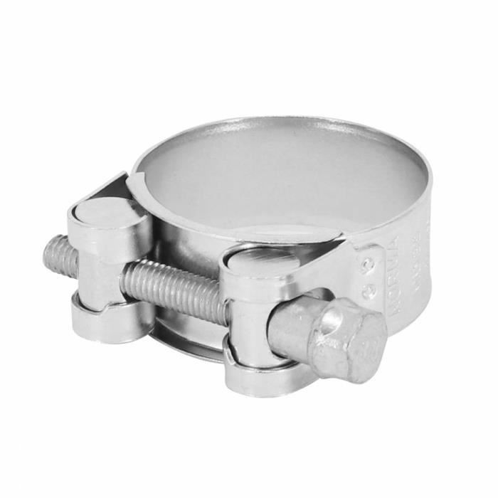 Collier de serrage à vis pour manchon pot d'échappement Ã˜37/40mm moto scooter
