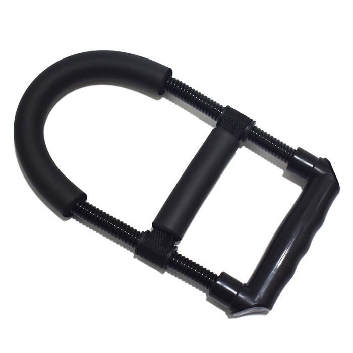 Renforcement musculaire Force poignée puissance poignet avant-bras poignet de la main appareil d'entraînement de Force Fitness-noir