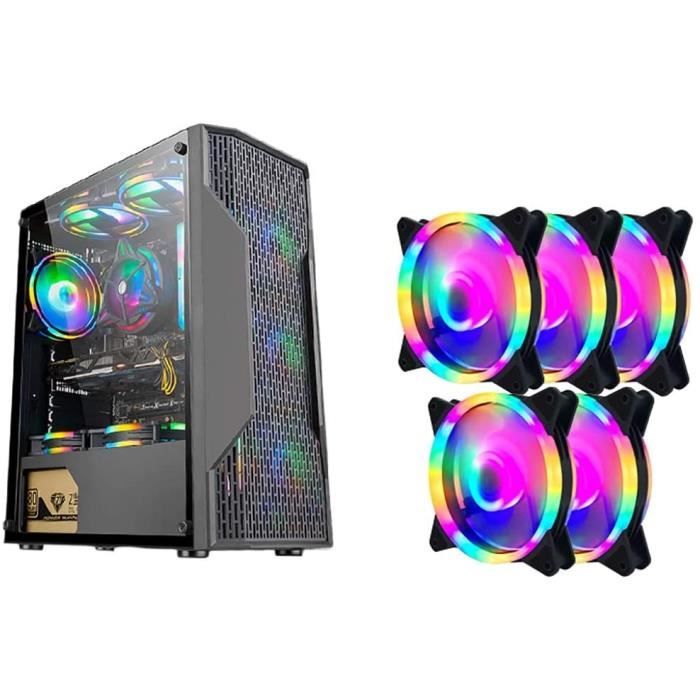BOITIER PC PANNEAUX LATERAUX Boitier Aerocool MidTour ATX PC Gaming Computer Case Mis Agrave Jour Panneau Lateacuteral Acryli315