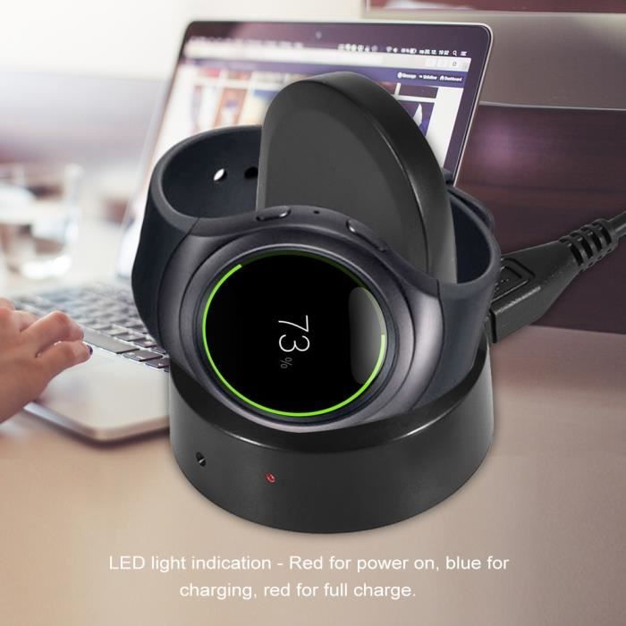 YOSOO station de chargement pour montre Samsung Chargeur Dock Chargeur Dock pour montre Samsung Gear S3 S2 R732 R770