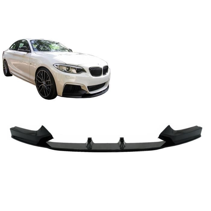 Lèvre spoiler pour BMW F22 F23 13+ Coupé Cabrio M-Performance Look Noir brillant