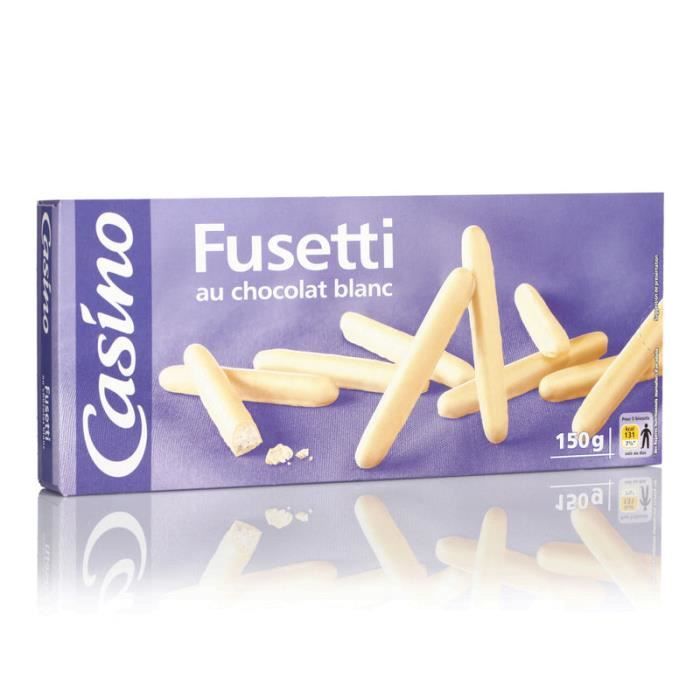 Batonnet Chocolat Blanc Fusetti 150g