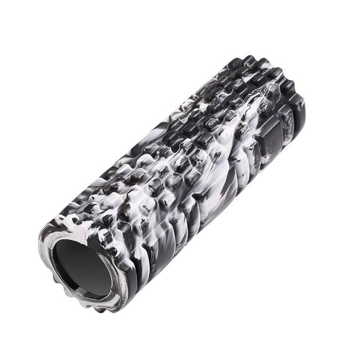 DAMILY® Mousse rouleau - Massage bâton rouleau - Fitness yoga - Noir et blanc - EVA