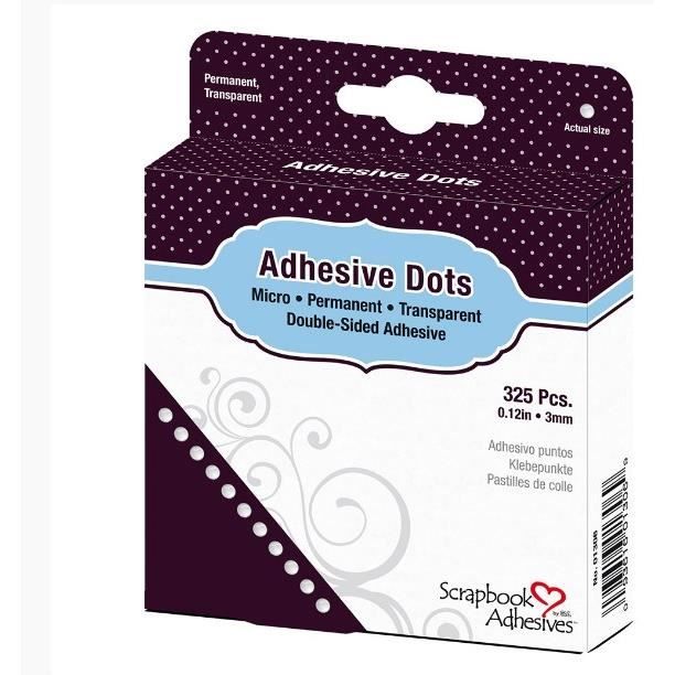 DodzTM Rouleau de 325 pastilles de colle - transparent - 3mm