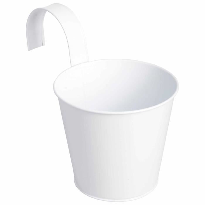 Pot jardinière en zinc Blanc