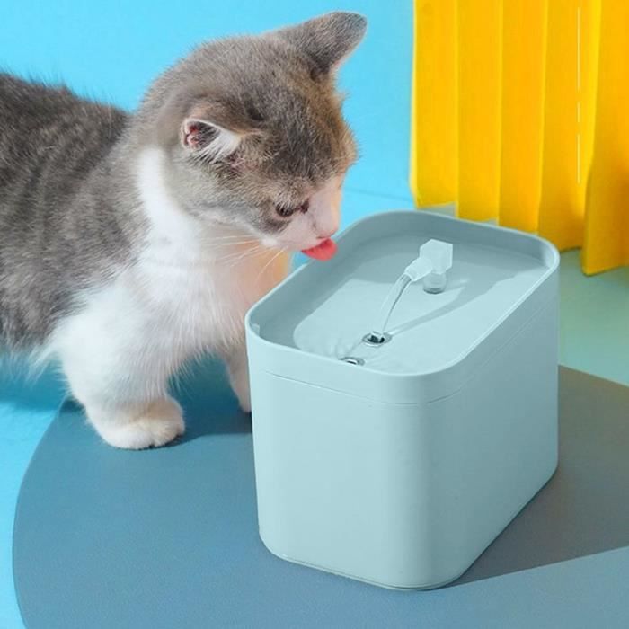 1.5L Fontaine à Eau pour Chat JIATZOCN, Silencieuse Fontaine pour Chat Chien,Circulation automatique Branchement USB