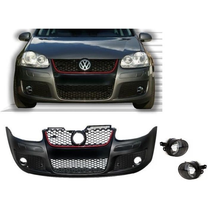 PARECHOC PARE CHOC VW GOLF 5 TYPE GTI EN ABS + 2 ANTIBROUILLARD CHROME