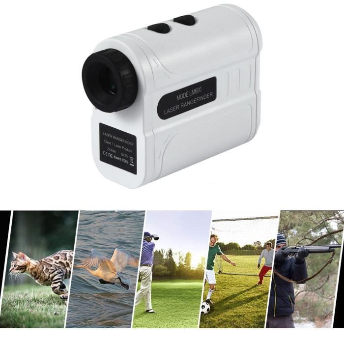 Télémètre de chasse télémétrique à distance télémètre Golf numérique 600 m Télémètre de golf monoculaire de golf