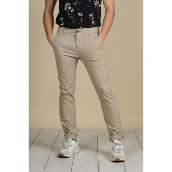 DEELUXE Pantalon chino slim DYLON Beige