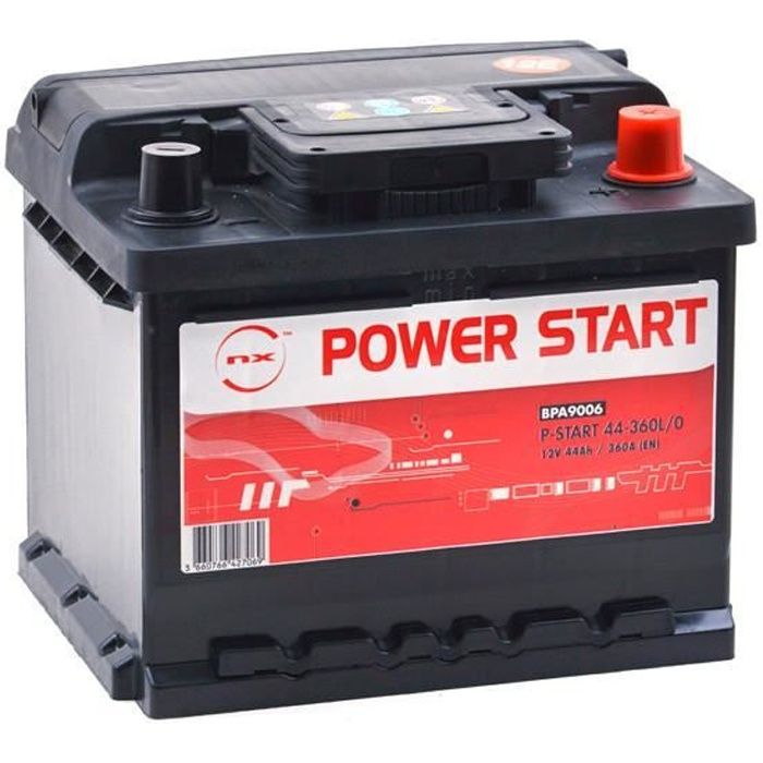 Batterie voiture P-Start 44-360L/0 12V 44Ah +D - Batterie(s) - B18 C15