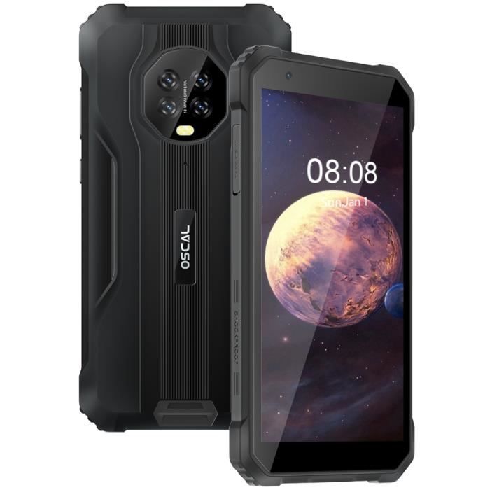 Blackview & OSCAL Smartphone S60 Pro 4Go 32Go IP68 Etanche Batterie 5580mAh Écran 5,7'' Caméra 13MP Android 11 Téléphone 4G - Noir