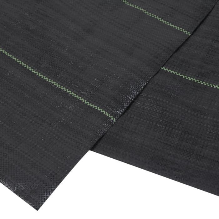 50x2M Toile de paillage tissée Bâche anti mauvaises herbes