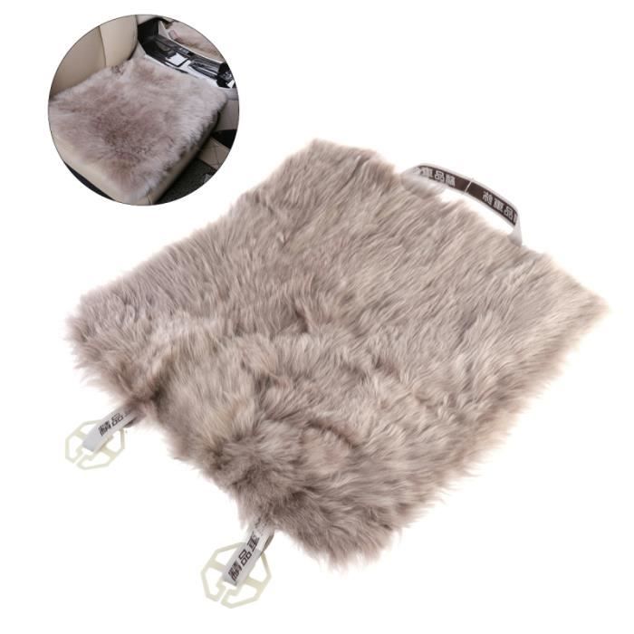 Housse de siège de voiture en peau de mouton en laine coussin de de en de fourrure de chaise (camée AIDE A LA CONDUITE HANDICAPEE