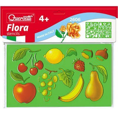 Lot de 4 Pochoirs - Fleur et fruit