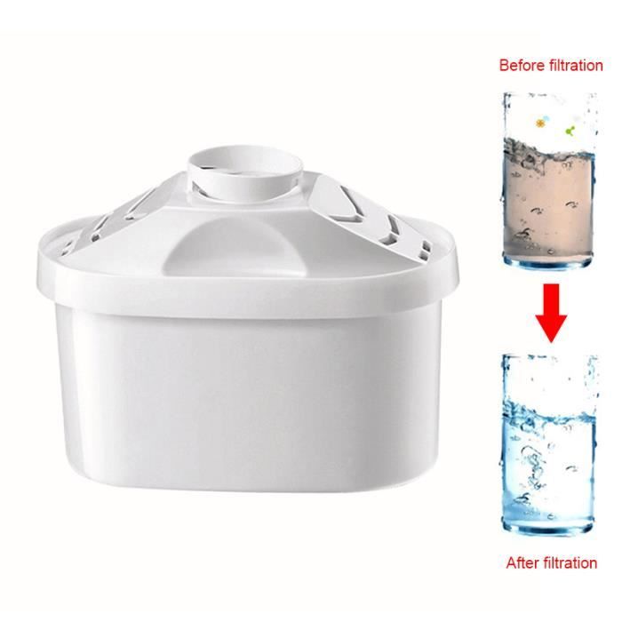 Lot de 3 Cartouche Filtrante pour Carafe, Filtres à eau Universel, Compatible avec Brita Mavea Maxtra Elemaris Marella Aluna Cool