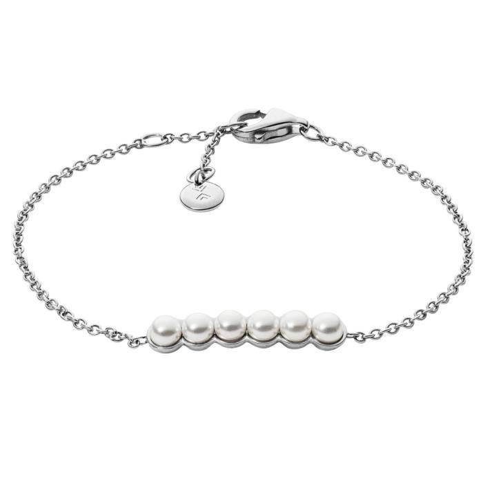 Skagen - Skagen SKJ1012040 Bracelet femme AGNETHE Acier inoxydable Argent 19 cm Réf 58813