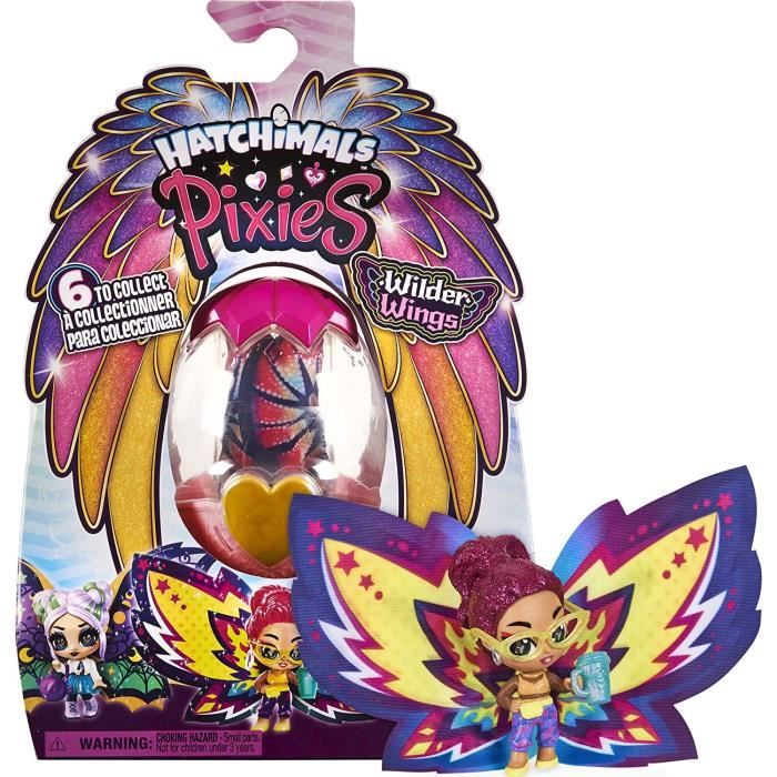 HATCHIMALS - PIXIES Wilder Wings SAISON 9 - Fée Hatchimals Avec Figurines à Collectionner Et Ailes Magiques - Modèles aléatoires