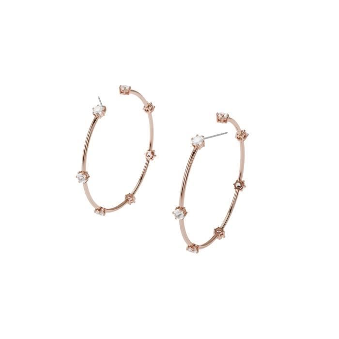 Boucles d'Oreilles femme - SWAROVSKI - Créoles Swarovski Constella - Couleur de la matière:Rose