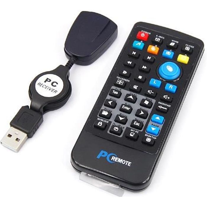 TRIXES Télécommande USB pour PC Centre de commande média