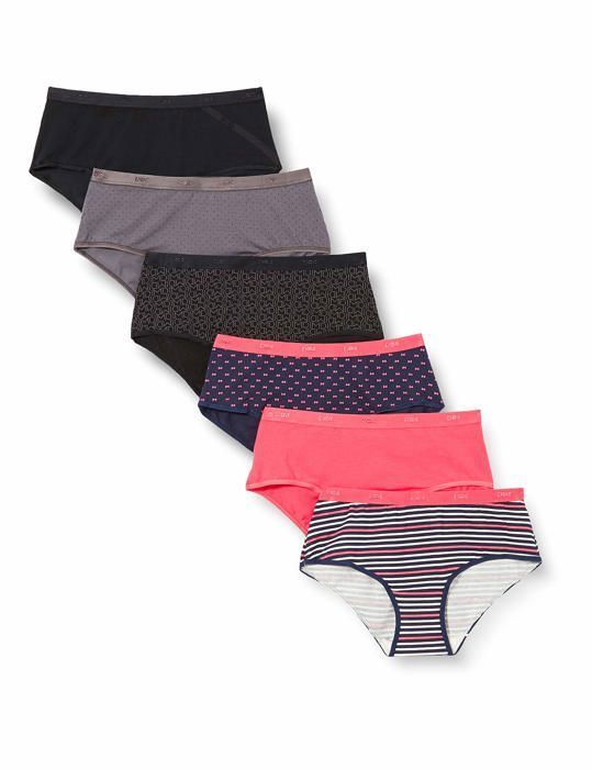 Culotte DIM 4C20 Boxer Femme Coton Stretch Multicolore