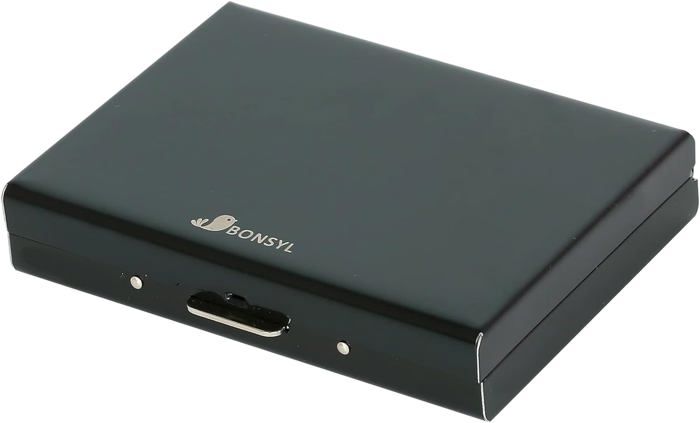 Porte-cartes Métallique Avec Blocage RFID - Mini Portefeuille Aluminium Motif Chat, 6 Emplacements