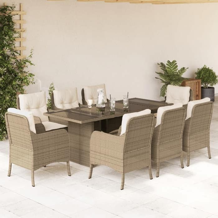 VidaXL Ensemble Poly Rotin - vue 2