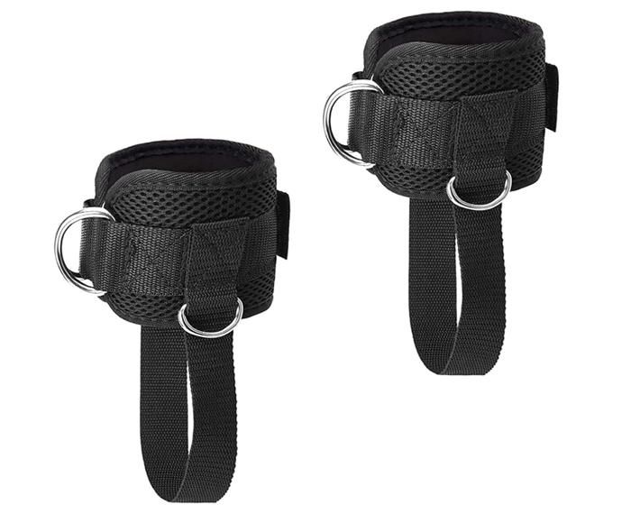 Sangles Chevillères Réglables Pour Câble – 3 Résistances Jusqu’à 27 Kg, Néoprène, Pour Fessiers Et Jambes, 3 Paires