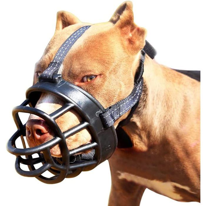Muselière souple pour chien, ajustement sûr et confortable, pour mieux prévenir les morsures, la mastication et les aboiements.