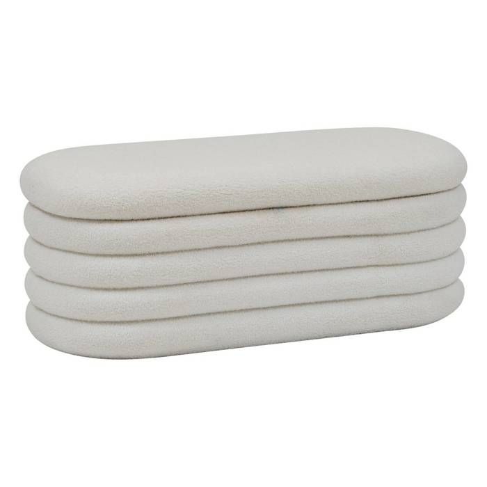 Banc coffre Giulia blanc 110x46cm Banc coffre Giulia blanc 110x46cm