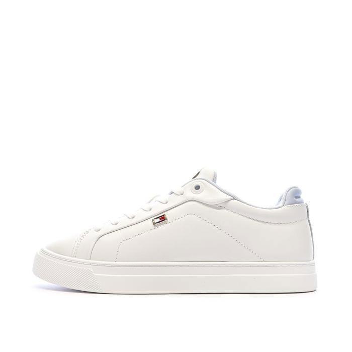 Tommy Hilfiger Baskets Blanches/Bleu Femme Tommy Hilfiger Sporty