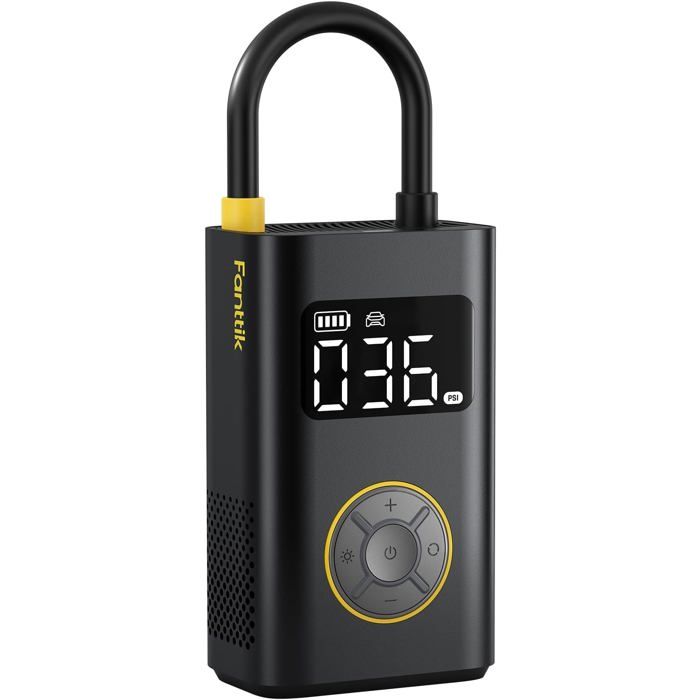 Gonfleur de Pneu Portable - FANTTIK - X9 Pro - Gonflage Rapide 27s - 150 PSI - Batterie Rechargeable