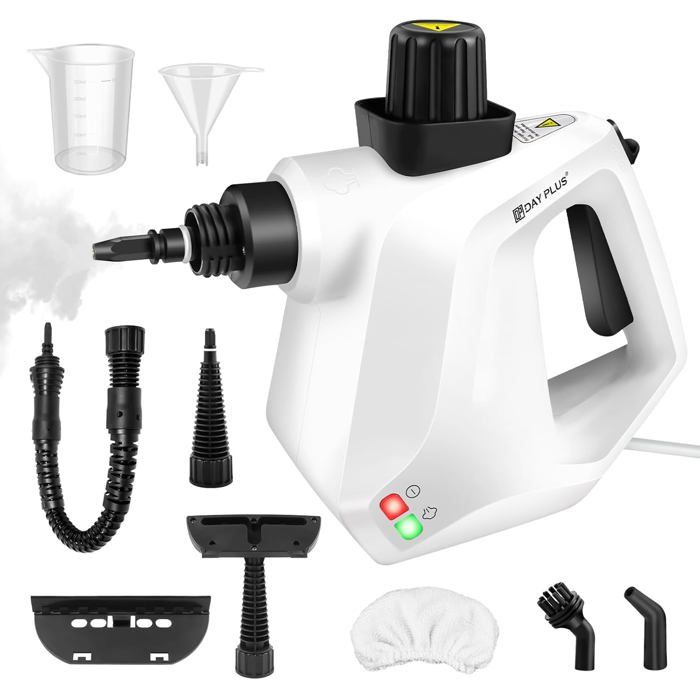 Nettoyeur Vapeur à Main 1000W DAYPLUS pour Punaises de Lit Accessoires inclus Multifonctions Nettoyeur Vapeur à main