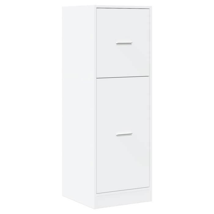 Blanc Armoire dapothicaire JILLS Armoire à pharmacie/cuisine blanc 40x41x118 cm bois dingénierie LV2443