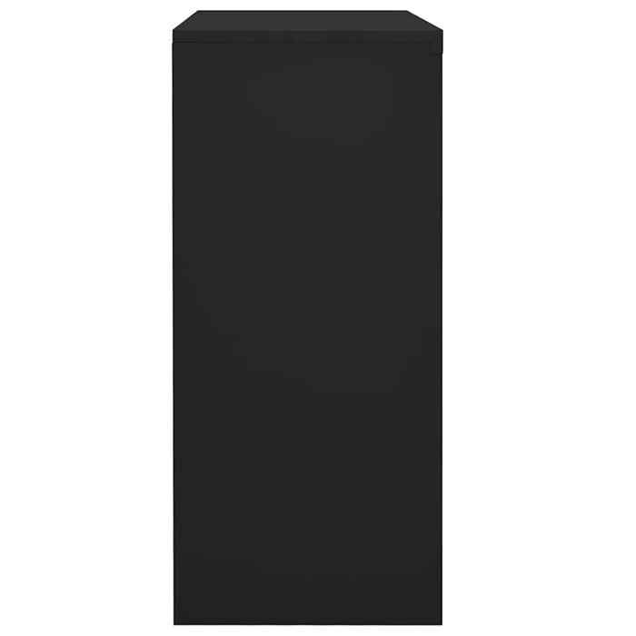 SALE dhiver Armoire haute de bureau - BURKE - STABLE - porte coulissante - Anthracite 90x40x90cm Acier AA94