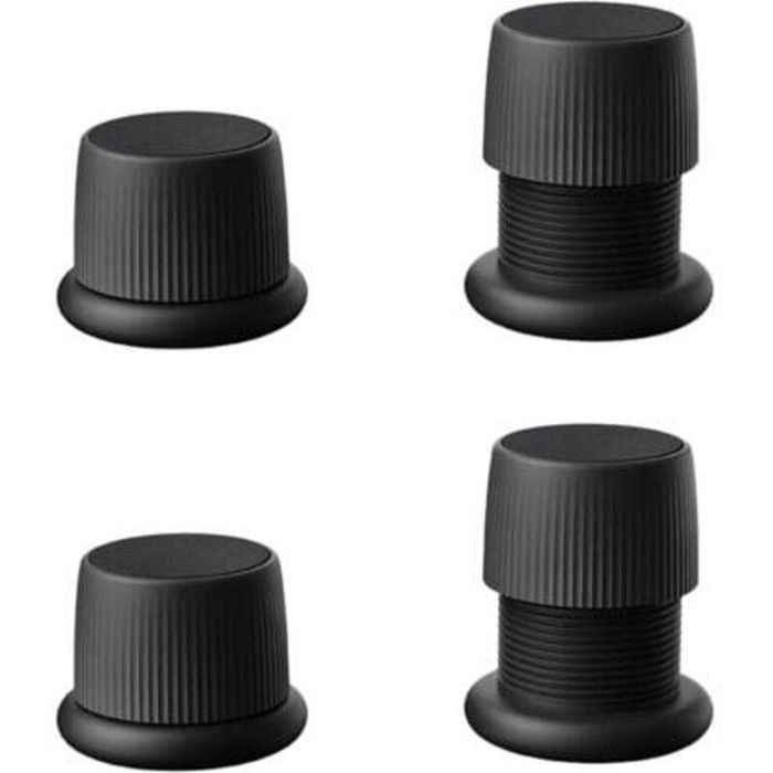 Lot de 4 Rehausseurs Réglables Antidérapants pour Meubles Lits Canapés Tables et Chaises Pieds de Meubles Réglables De 41 à 6