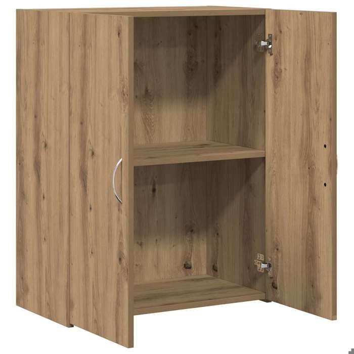 Cabinet de bureau Chêne artisanal 60x32x77.5 cm Bois dingénierie_2 ans garantie_74761