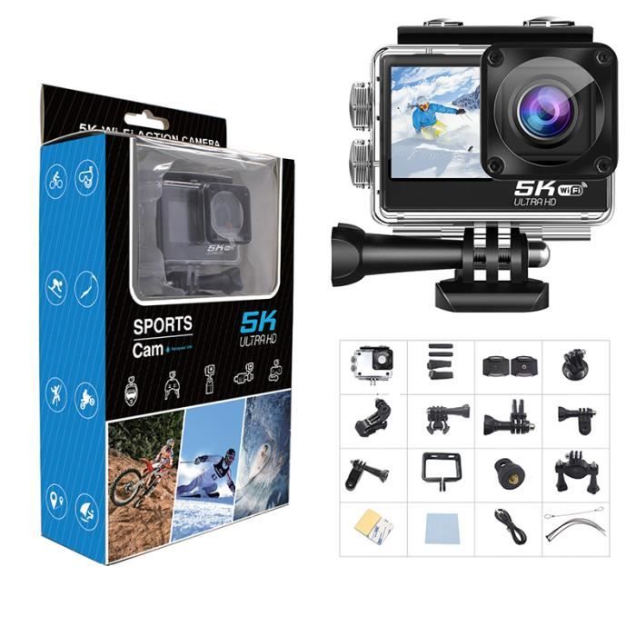 Caméra Sport 4K 16MP 24fps Mini Caméra d'Action WiFi Écran LCD 2.0'' IP68  Étanche - Cdiscount Appareil Photo