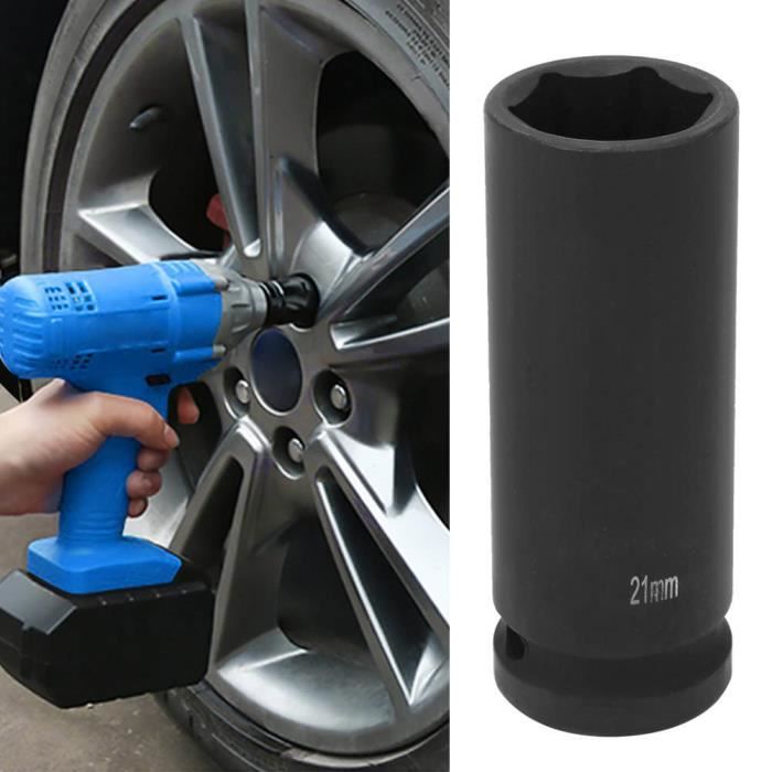 Bergen 21mm Steckschlüssel – 1/2" Vierkantantrieb, Für Schlagpistolen, Chrom-vanadium, 80 Mm Lang