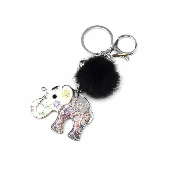 Porte-Clés Éléphant IZoeL X20 - Cadeau Baby Shower Bleu, Baptême, Anniversaire, Mariage