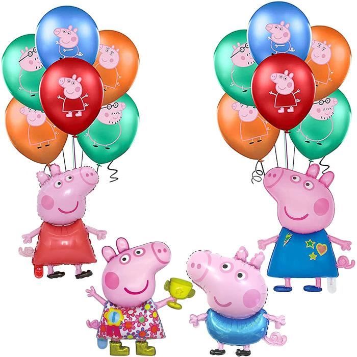 6 Pack Peppa Pig George enfants ballons de latex parti des fournitures de décoration