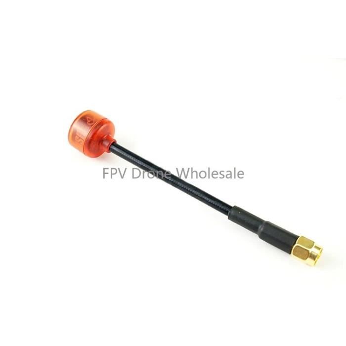 Agatige 5,8Ghz 3dBi RHCP Antenne, Sucette D'antenne 5,8 Ghz 3dBi Mini Antenne pour Drone RC Quadricoptère FPV Multicoptère Drone de Course FPV Accessoire de Pièces RC (Aiguille Intérieure Noir