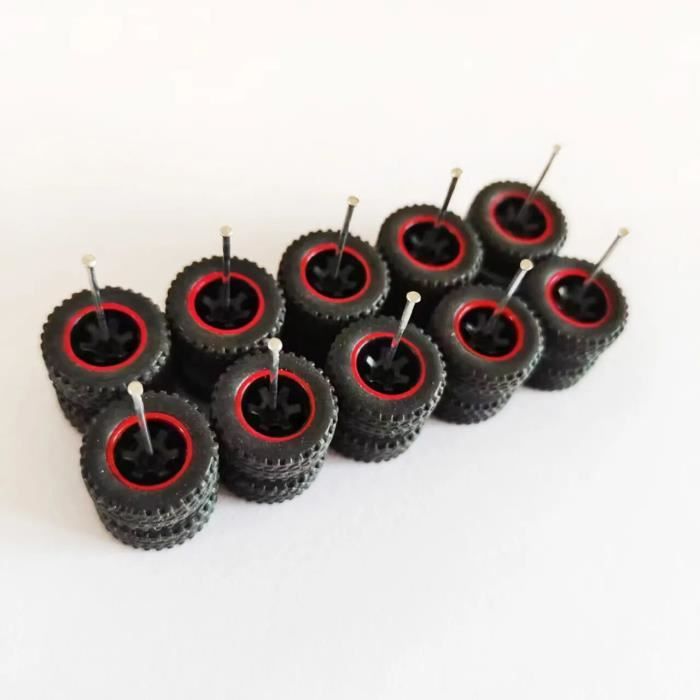 Alomejor Lot De 2 Pneus Et Jantes De Voiture RC Haute Performance Pour ZD Racing 1/16 S16 EX16