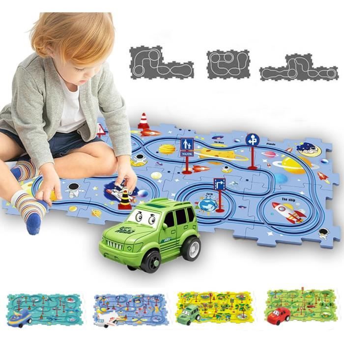 Tapis de Jeux Circuit Voiture Enfant - avec 8 Pièces Petite Voiture Camion Jouet  Enfant - Cdiscount Jeux - Jouets