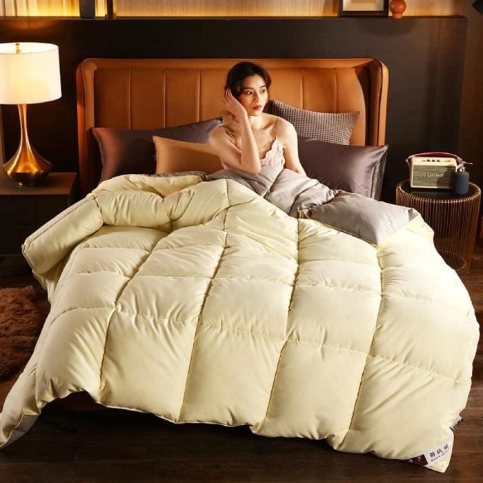 My Lovely Bed - Couette 4 Saisons - 220x240 cm - 3 en 1 (200g/m² et 300g/m²  = 500g/m²) - Chaude pour l'hiver/Légère pour l'été