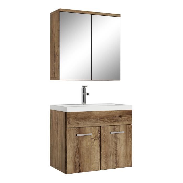 Badplaats Meuble de salle de bain Montreal 01 60 cm - Chene Marr