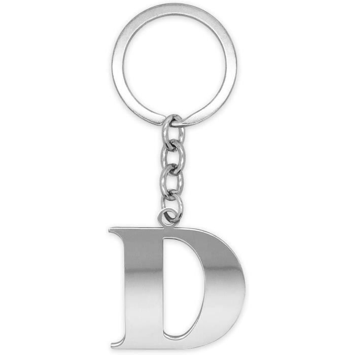 Porte Clefs Porte Cle Lettre Porte-clés Initiale Lettre - Motif Papillon Et Pompons ( Cadeau Personnalisable) Cadeau Pour Adolescent Porte Clef Papillon